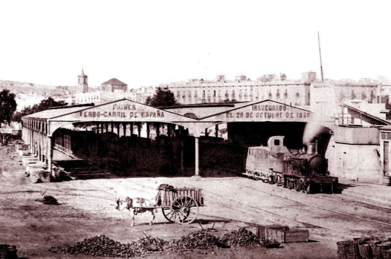 Primera estació de Ferrocarril a la Península Ibèrica (Barcelona)